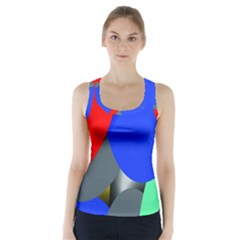 Abstract Circles, Art, Colorful, Colors, Desenho, Modern Racer Back Sports Top by nateshop