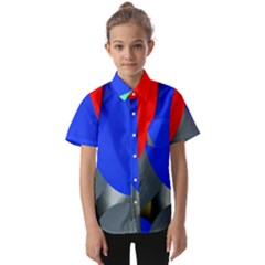 Abstract Circles, Art, Colorful, Colors, Desenho, Modern Kids  Short Sleeve Shirt by nateshop