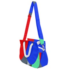 Abstract Circles, Art, Colorful, Colors, Desenho, Modern Rope Handles Shoulder Strap Bag