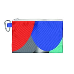 Abstract Circles, Art, Colorful, Colors, Desenho, Modern Canvas Cosmetic Bag (medium)