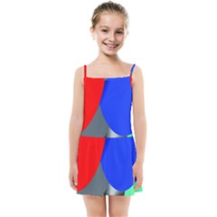 Abstract Circles, Art, Colorful, Colors, Desenho, Modern Kids  Summer Sun Dress