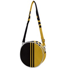 Abstract Design, Minimal, Abstract, Black, Desenho, Flat Crossbody Circle Bag by nateshop