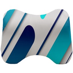 Abstract, Desenho, Flat, Google, Material Head Support Cushion