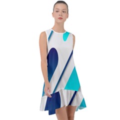 Abstract, Desenho, Flat, Google, Material Frill Swing Dress by nateshop