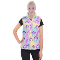 Ahegao, Anime, Pink Women s Button Up Vest by nateshop