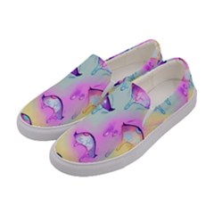 Ahegao, Anime, Pink Women s Canvas Slip Ons by nateshop