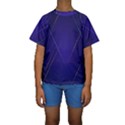 Blue Abstraction Background, Material Design, Paper Kids  Short Sleeve Swimwear View1