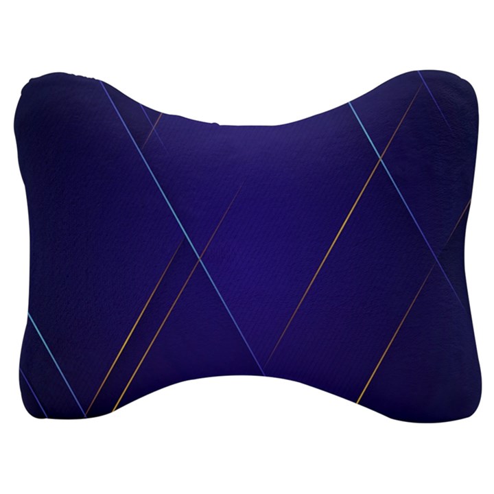 Blue Abstraction Background, Material Design, Paper Velour Seat Head Rest Cushion