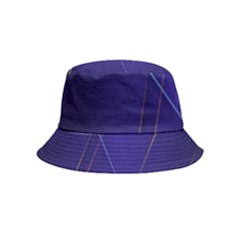 Blue Abstraction Background, Material Design, Paper Bucket Hat (kids) by nateshop