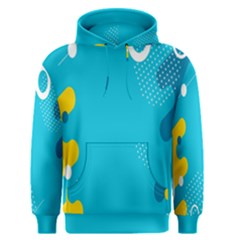 Blue Yellow Abstraction, Creative Backgroun Men s Core Hoodie by nateshop