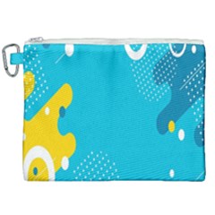 Blue Yellow Abstraction, Creative Backgroun Canvas Cosmetic Bag (xxl) by nateshop