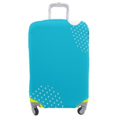 Blue Yellow Abstraction, Creative Backgroun Luggage Cover (medium) by nateshop