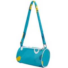 Blue Yellow Abstraction, Creative Backgroun Mini Cylinder Bag by nateshop