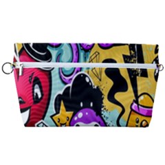 Cartoon Graffiti, Art, Black, Colorful, Wallpaper Handbag Organizer