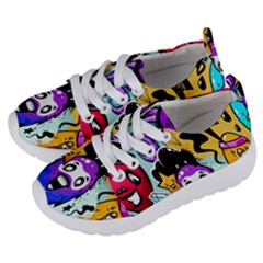 Cartoon Graffiti, Art, Black, Colorful, Wallpaper Kids  Lightweight Sports Shoes by nateshop