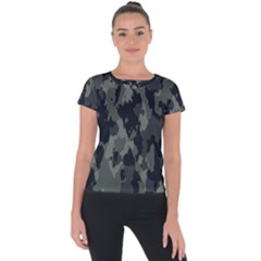 Comouflage,army Short Sleeve Sports Top  by nateshop