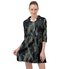 Comouflage,army Mini Skater Shirt Dress by nateshop
