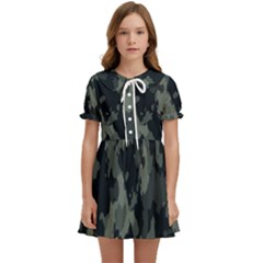 Comouflage,army Kids  Sweet Collar Dress by nateshop
