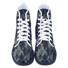 Comouflage,army Women s High-top Canvas Sneakers by nateshop