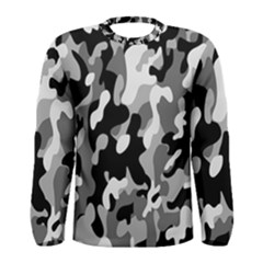 Dark Camouflage, Military Camouflage, Dark Backgrounds Men s Long Sleeve T-shirt by nateshop