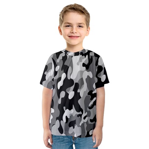 Dark Camouflage, Military Camouflage, Dark Backgrounds Kids  Sport Mesh T-shirt by nateshop