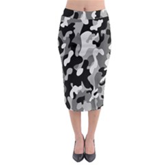 Dark Camouflage, Military Camouflage, Dark Backgrounds Midi Pencil Skirt by nateshop