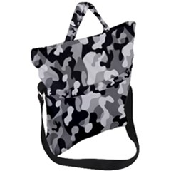 Dark Camouflage, Military Camouflage, Dark Backgrounds Fold Over Handle Tote Bag