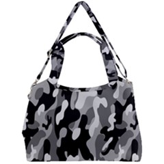 Dark Camouflage, Military Camouflage, Dark Backgrounds Double Compartment Shoulder Bag by nateshop
