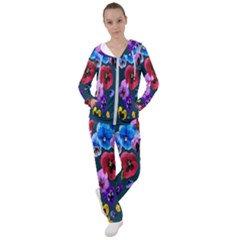Falling Flowers, Art, Coffee Cup, Colorful, Creative, Cup Women s Tracksuit by nateshop