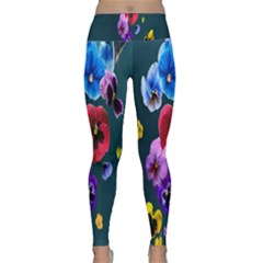 Falling Flowers, Art, Coffee Cup, Colorful, Creative, Cup Lightweight Velour Classic Yoga Leggings by nateshop