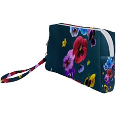 Falling Flowers, Art, Coffee Cup, Colorful, Creative, Cup Wristlet Pouch Bag (small) by nateshop