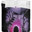 Fingerprint Astro, Amoled, Astronaut, Black, Dark, Oled Duvet Cover Double Side (King Size) View1