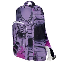 Fingerprint Astro, Amoled, Astronaut, Black, Dark, Oled Double Compartment Backpack by nateshop