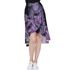 Fingerprint Astro, Amoled, Astronaut, Black, Dark, Oled Frill Hi Low Chiffon Skirt by nateshop