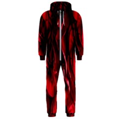 Followers,maroon,rose,roses Hooded Jumpsuit (men) by nateshop