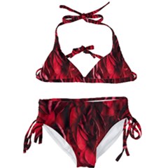 Followers,maroon,rose,roses Kids  Classic Bikini Set by nateshop