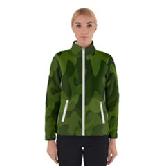 Green Camouflage, Camouflage Backgrounds, Green Fabric Women s Bomber Jacket by nateshop