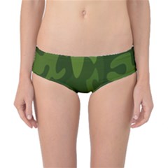 Green Camouflage, Camouflage Backgrounds, Green Fabric Classic Bikini Bottoms by nateshop