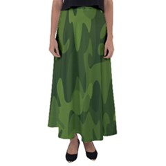 Green Camouflage, Camouflage Backgrounds, Green Fabric Flared Maxi Skirt by nateshop