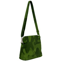 Green Camouflage, Camouflage Backgrounds, Green Fabric Zipper Messenger Bag by nateshop