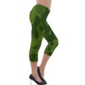 Green Camouflage, Camouflage Backgrounds, Green Fabric Lightweight Velour Capri Leggings  View4