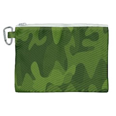 Green Camouflage, Camouflage Backgrounds, Green Fabric Canvas Cosmetic Bag (xl) by nateshop