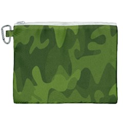 Green Camouflage, Camouflage Backgrounds, Green Fabric Canvas Cosmetic Bag (xxl) by nateshop