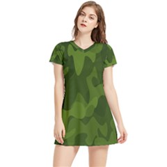 Green Camouflage, Camouflage Backgrounds, Green Fabric Women s Sports Skirt by nateshop