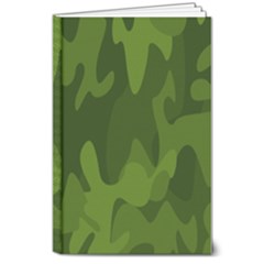 Green Camouflage, Camouflage Backgrounds, Green Fabric 8  X 10  Hardcover Notebook by nateshop