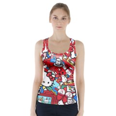 Hello-kitty-61 Racer Back Sports Top by nateshop
