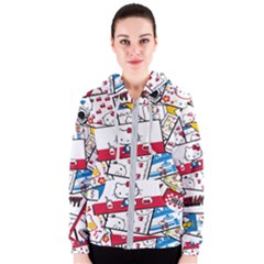 Hello-kitty-62 Women s Zipper Hoodie by nateshop