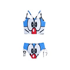 Doraemon Face, Anime, Blue, Cute, Japan Girls  Tankini Swimsuit by nateshop