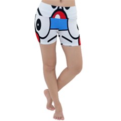 Doraemon Face, Anime, Blue, Cute, Japan Lightweight Velour Yoga Shorts