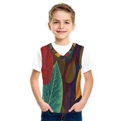 Leaves, Colorful, Desenho, Falling, Kids  Basketball Tank Top